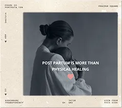 Dr Fajer social post about postpartum healing